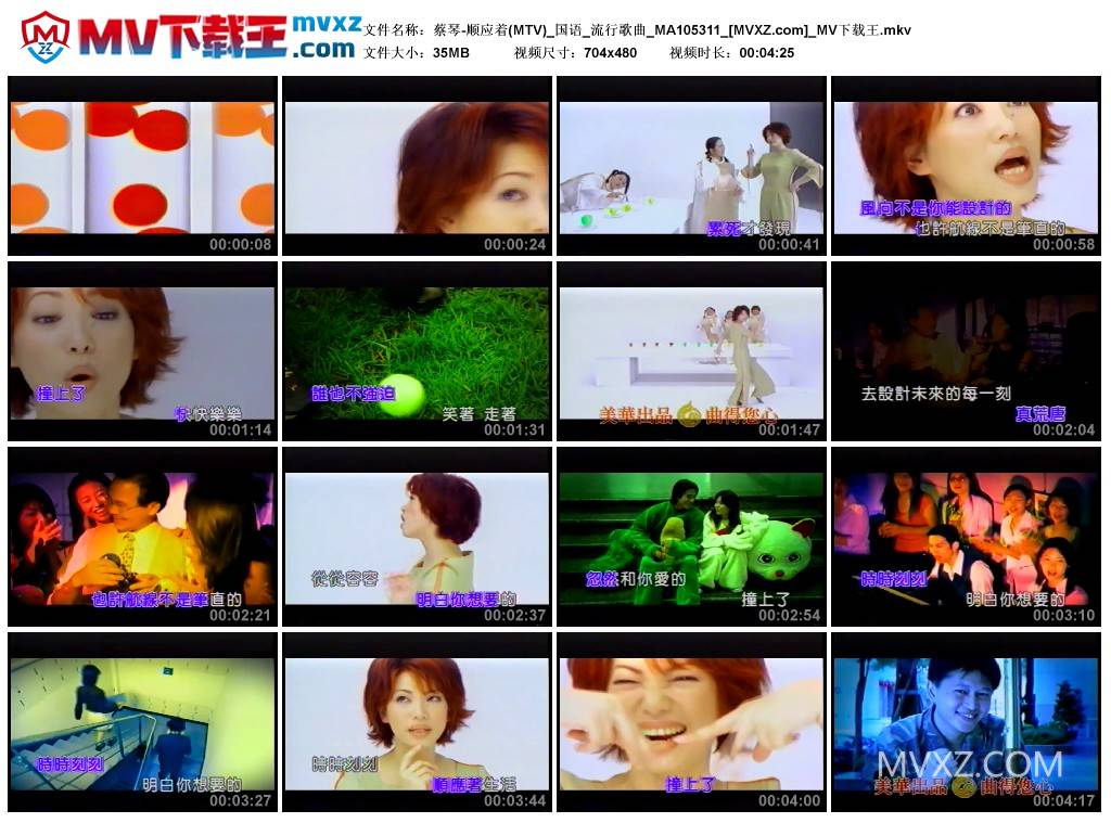 蔡琴-顺应着(MTV)_国语_流行歌曲_MA105311